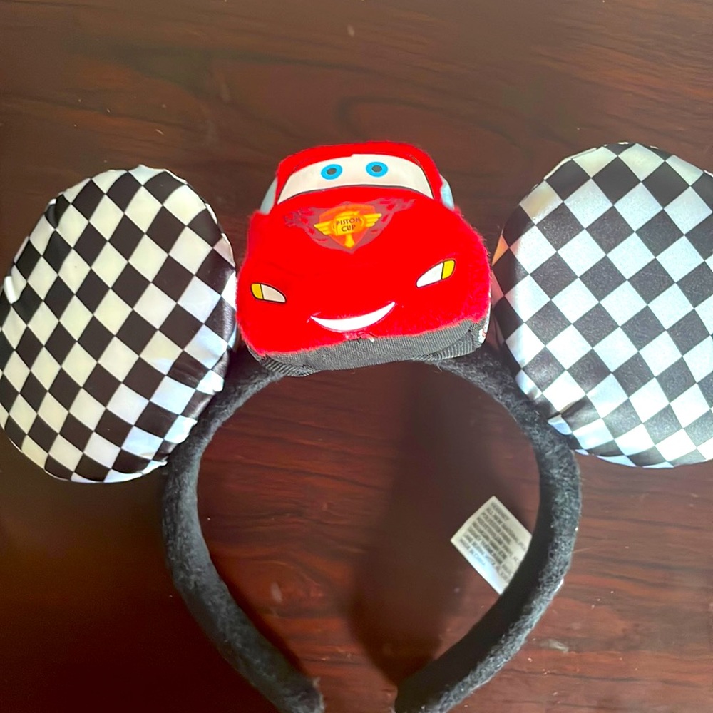 Disney Mickey Mouse Ears. Lightening McQueen themed.